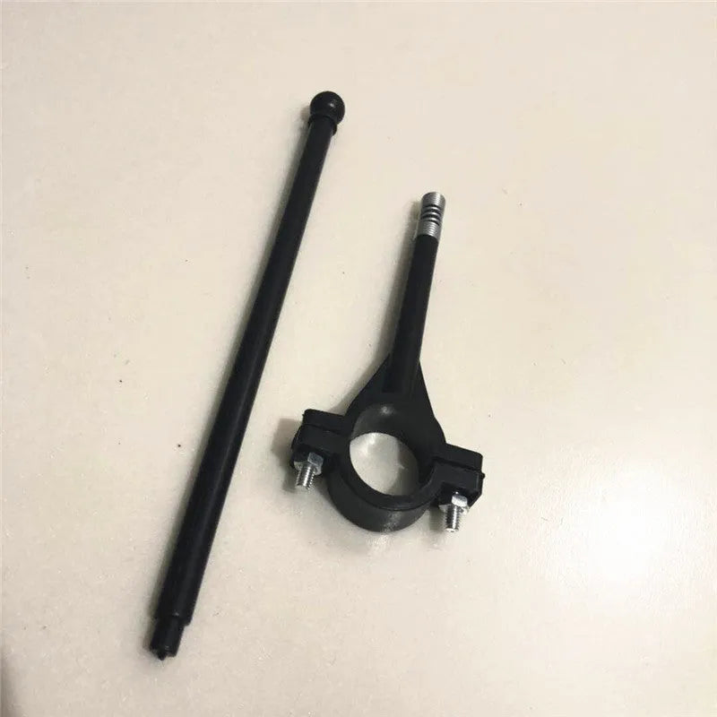 Cycling handlebar flag with polyester square flag on a plastic pole