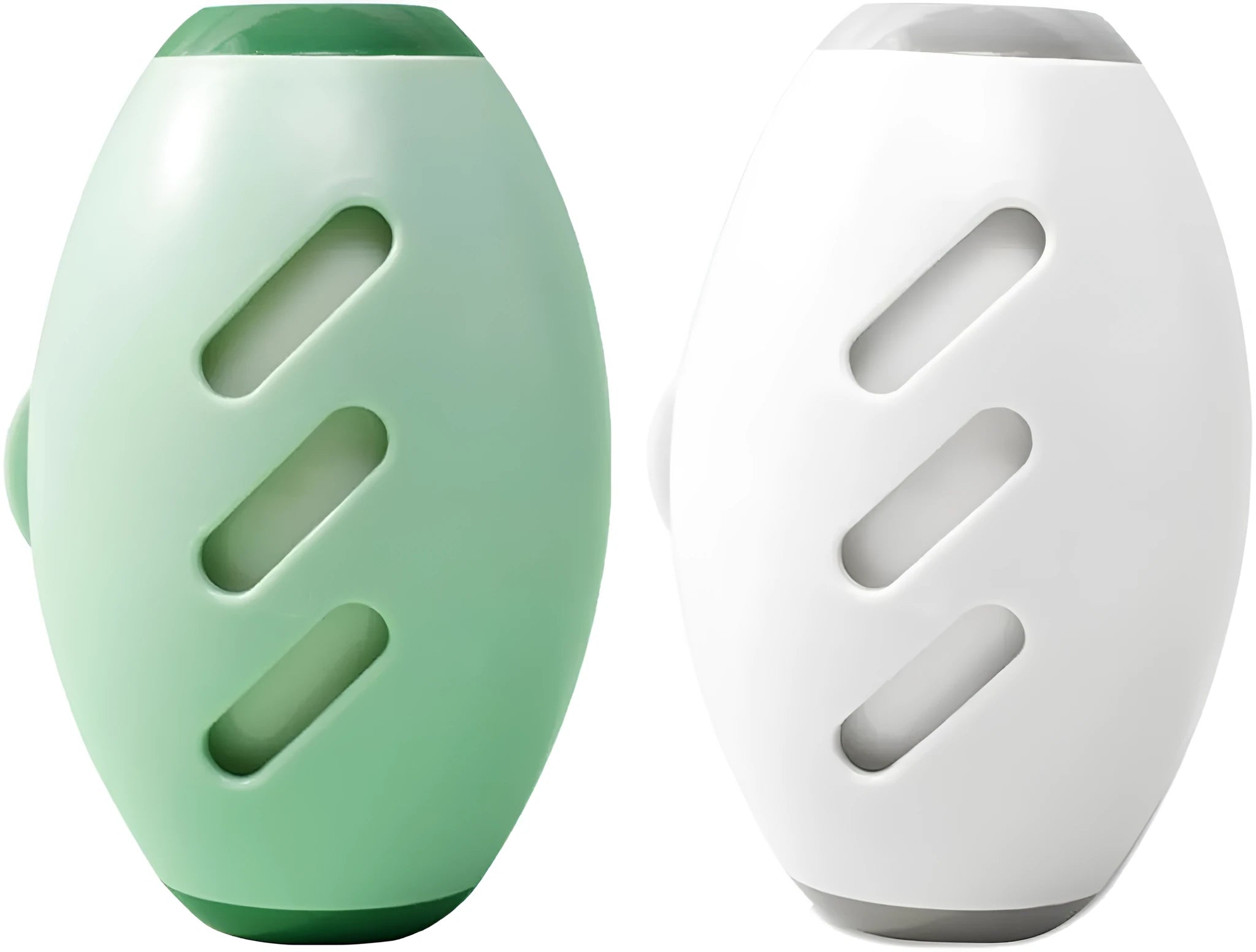 Green and white washable reusable gel lint roller ball for portable pet hair removal