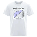 Hippotenuse Opposite Adjacent printed loose cotton T-shirt in Army Green colour.