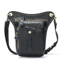 Genuine crazy horse leather retro satchel bag for men in brown and black colour options.