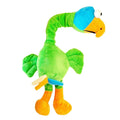 Screaming chicken sound dog chew toy in durable rubber construction