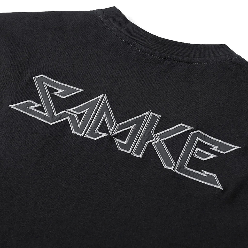 Men's cotton solid colour black short sleeve t-shirt on model, summer casual top