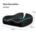 Memory foam office chair cushion with lumbar support measuring 36x40x11cm