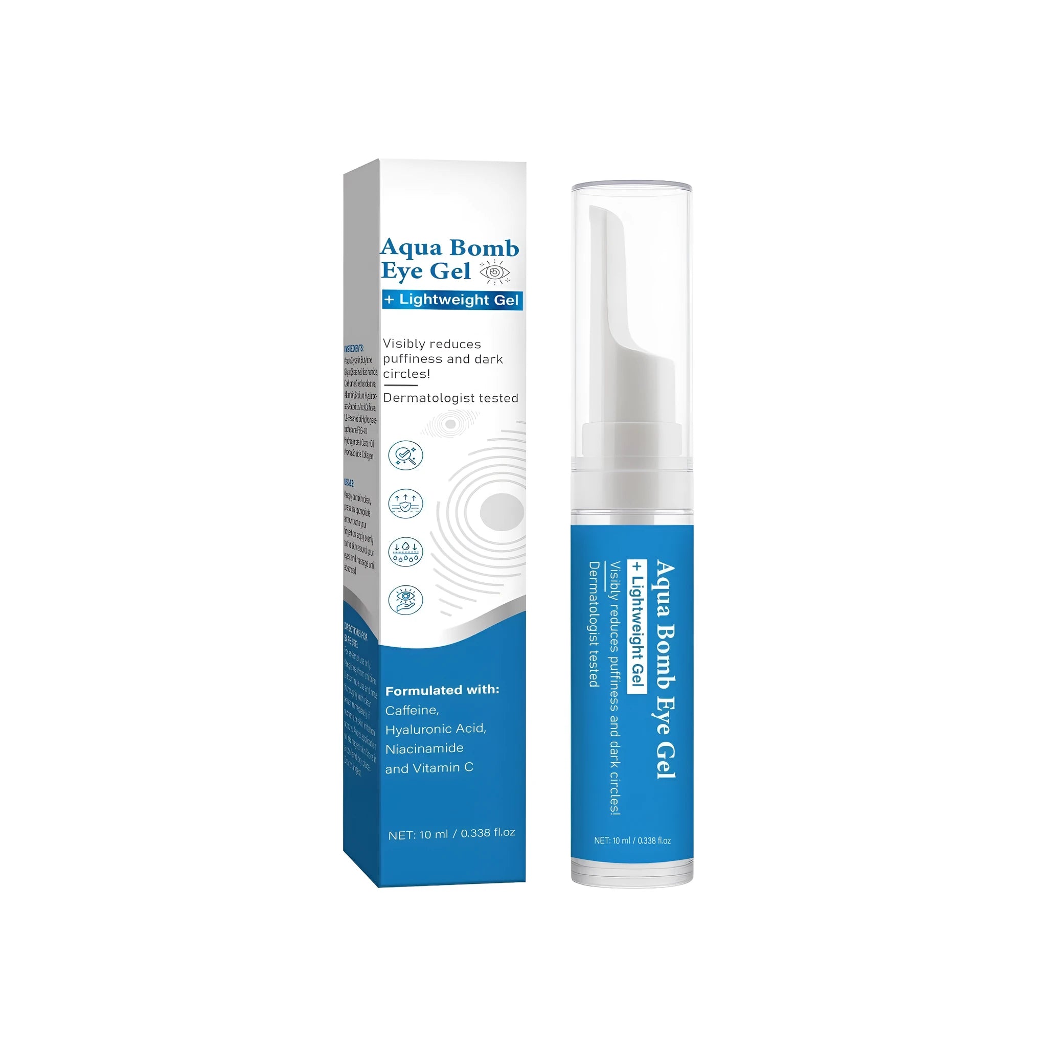 Ocean Eye Gel 10g tube with specification FP-A062 for daily eye contour hydration