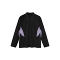 Men's lightweight polyester top with stitching detail in solid colour, showing both long sleeve and short sleeve options