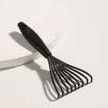 18cm plastic hair comb detangling anti-knot styling tool in black colour