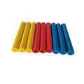Rubber auxiliary grip hose sleeves for tableware pens, showing inner and outer diameters.