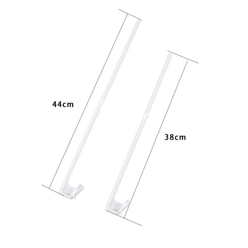 White PP plastic car window flag bracket set with 10 pieces for vehicle display