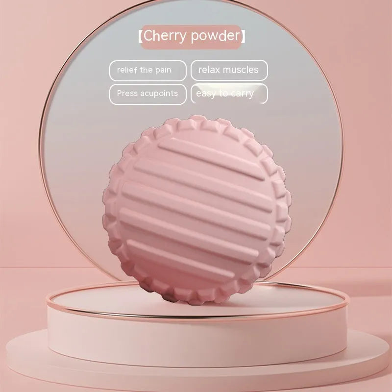 TPR foot massage yoga ball in pink, blue, green, or purple, 6cm diameter