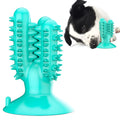 TPR silicone dog molar toy in Cactus Lake Blue colour on white background