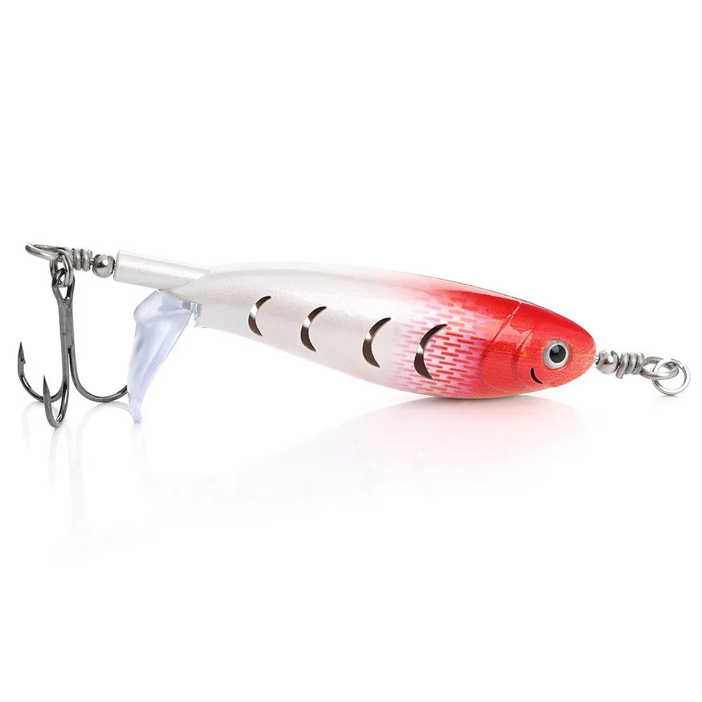 A 7.5cm long bionic soft fishing lure on a plain background, showing one of its multiple colour and style options.