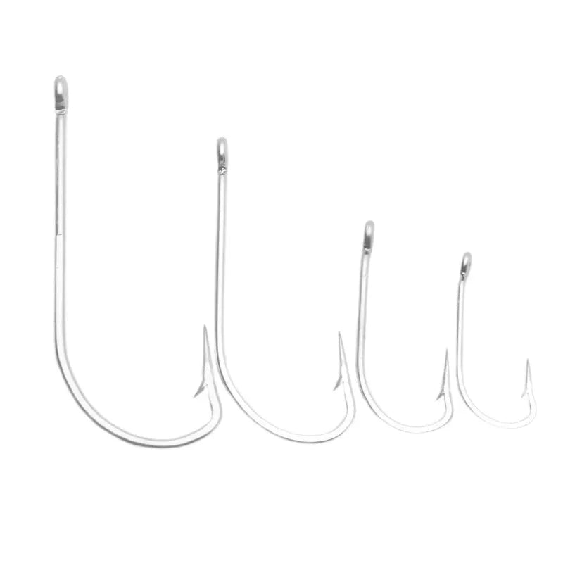 Alloy sea fishing hooks in multiple specifications for ocean boat fishing