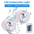 Waterproof remote control LED diving light for aquarium with plastic housing