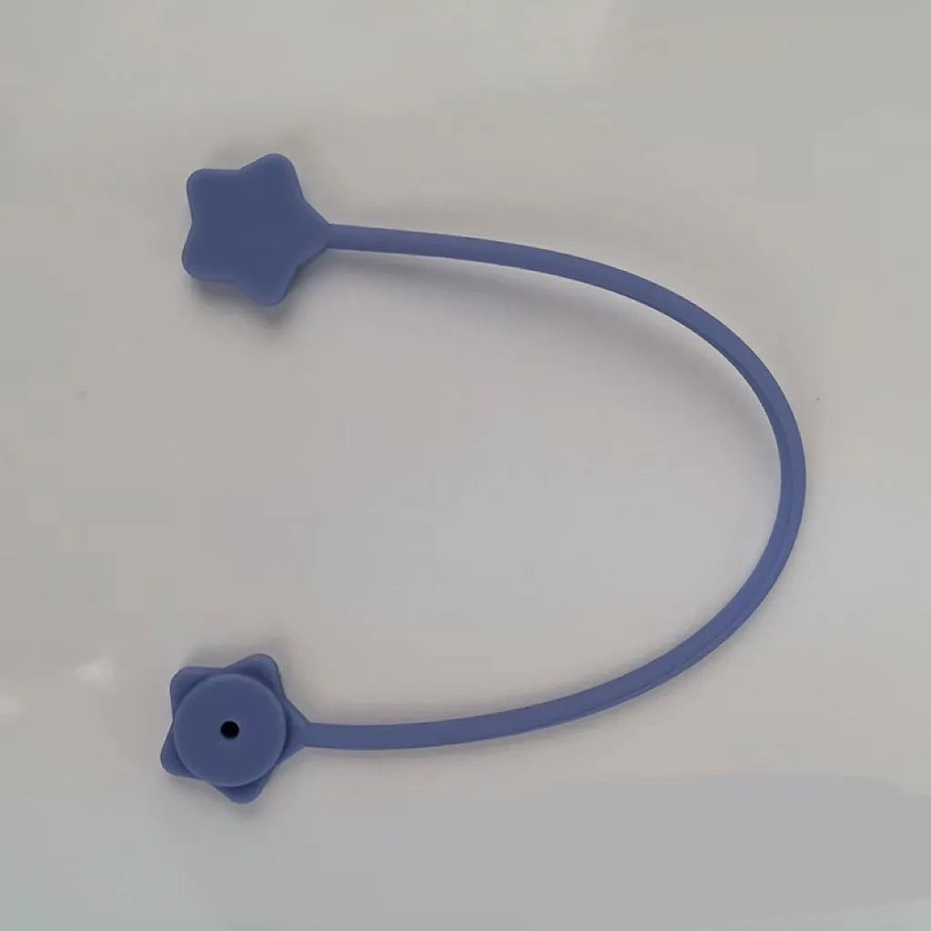 Silicone magnetic wire winder organiser for headphone and computer cables in multiple colours