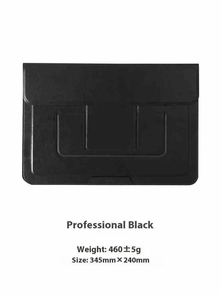 13.3 inch integrated dual-angle laptop bracket bag in black and brown options