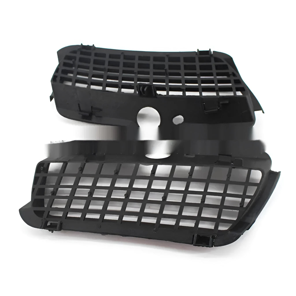 Black ABS plastic Volkswagen Golf 3 front fog light cover and lower grille replacement pair.