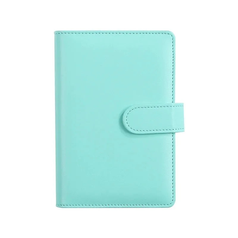 A5 PU leather loose-leaf notebook shell with zipper in solid colour options
