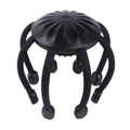 Black USB-powered electric head massager with multiple vibrating claws on scalp