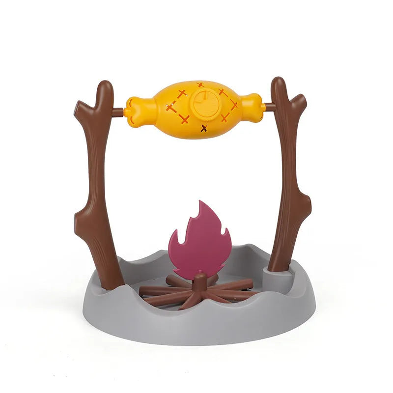 Barbecue-style tumbling cat toy and treat feeder, showing dimensions of 30x30x29cm.