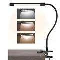 Black and white American style LED desk lamp with 26cm length and USB power cable
