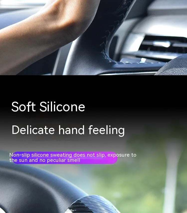 Black and blue steering wheel assist balls with silicone construction and metal bearing mechanism