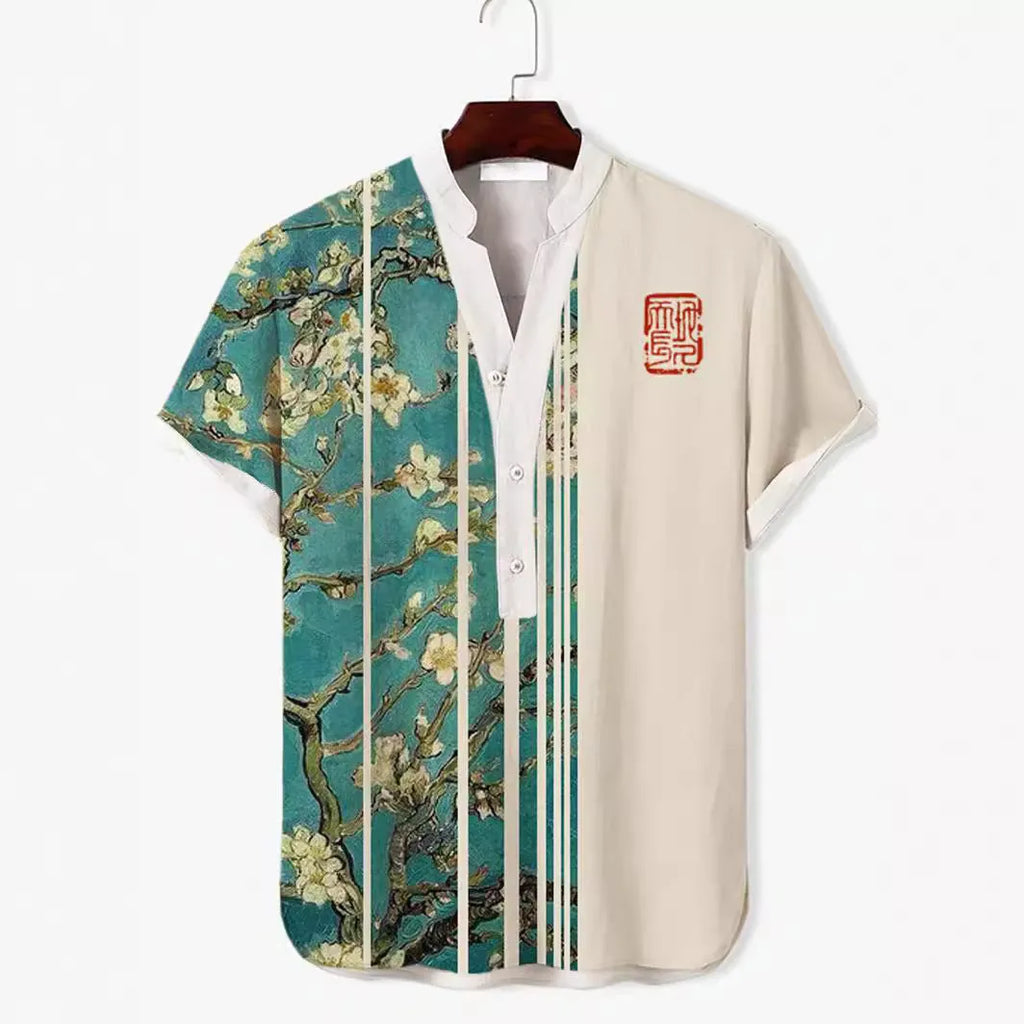 Short sleeve shirt with a 3D digital animal print design in various colours.