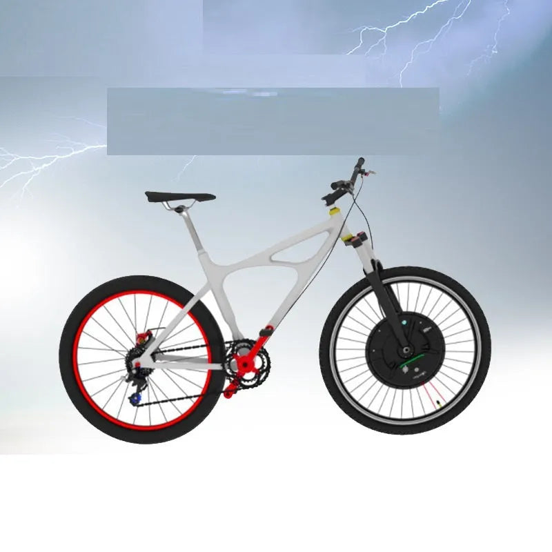 Imotor 3.0 intelligent micro-power wheel conversion kit for electric bicycle retrofit in black finish