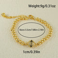 Copper bracelet with zircon stones in Arabic style featuring heart shape design