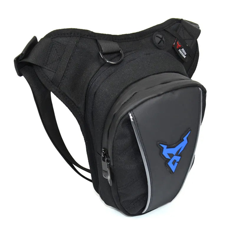 0105MC motorcycle riding leg bag in 1200D Oxford cloth, shown in one of four colours.
