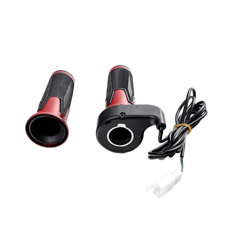 Electric go-kart refuelling throttle handle with three-speed rotation and optional horn speaker in various colour options