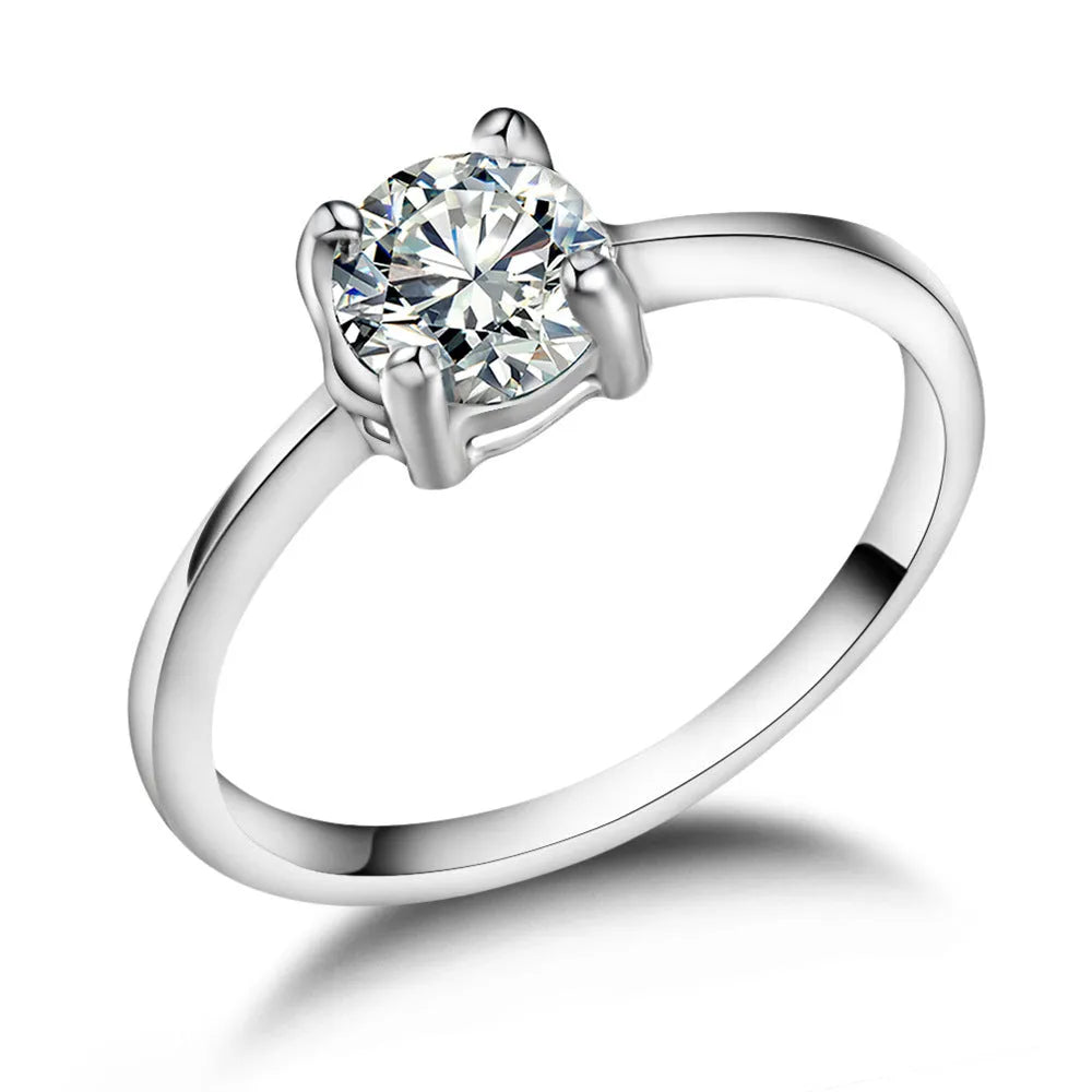Titanium steel wedding ring with inlaid zircon and geometric pattern, steel colour