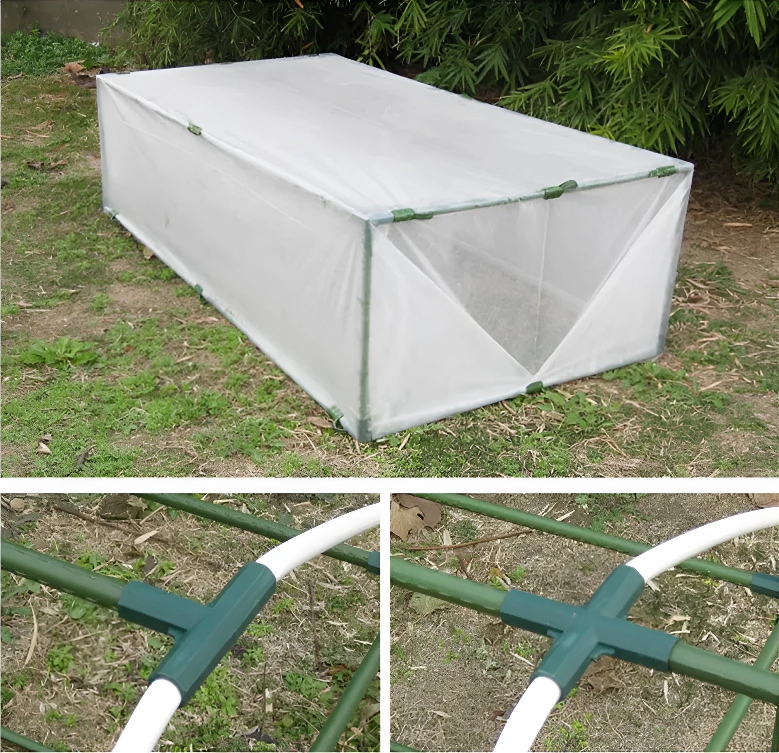 PP plant support connector joint for 11mm garden stakes and greenhouse frames