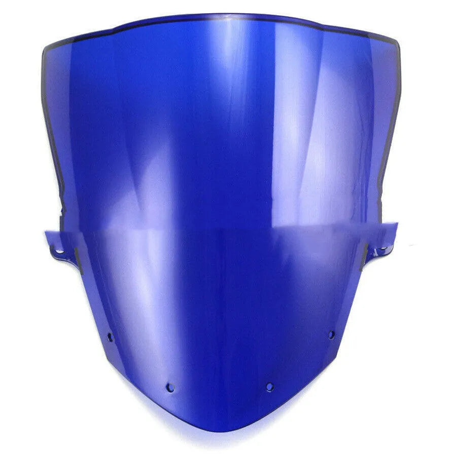 Blue and brown tint motorcycle windscreen for Kawasaki ZX-6R and ZX-10R models.