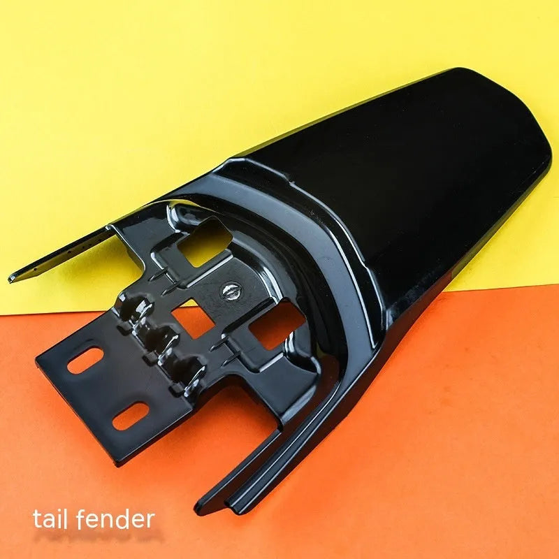 Carbon fibre tail mudguard and inner fender plate for Light Bee electric off-road bicycle