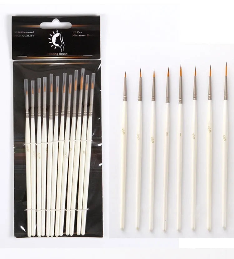 Pearl white art marker pens with nylon wool brush nibs for watercolour acrylic and oil painting