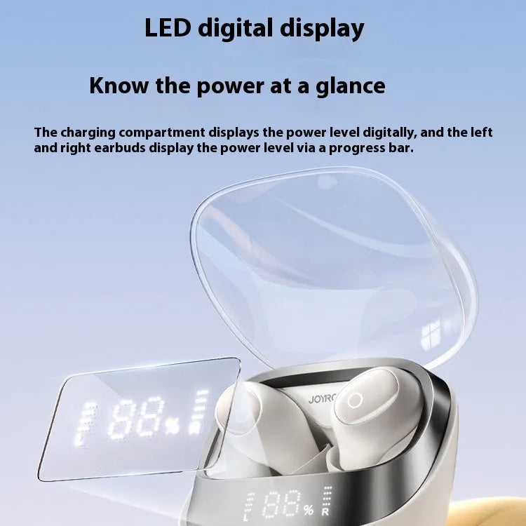 Wireless Bluetooth in-ear headphones in Dawn White colour with charging case