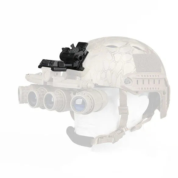 Metal alloy L4 G24 NVG helmet mount with OPS breakaway base in dark earth finish