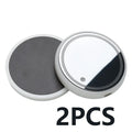 LED light-up car cup holder coaster showing seven colour options with solar panel and USB charging