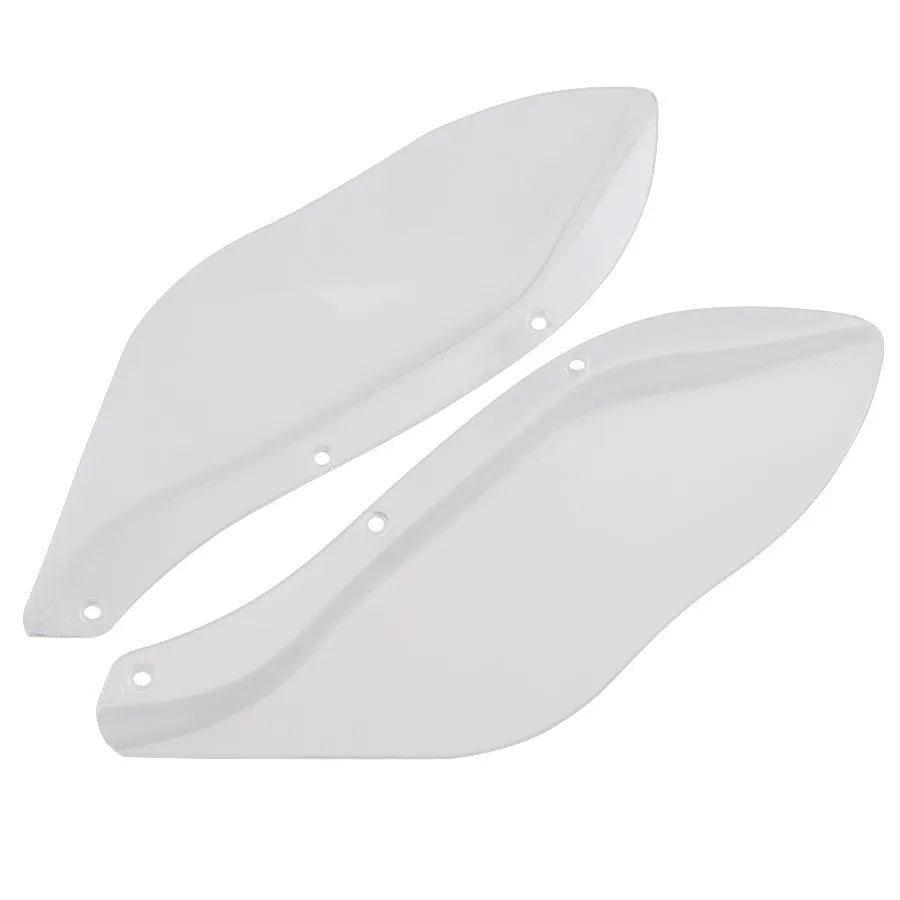 Harley-Davidson motorcycle gliding side wing headlight cover set in black and transparent ABS