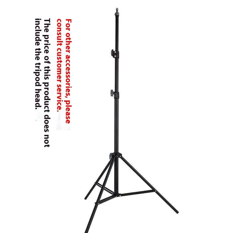 Frosted finish photography tripod light stand with mobile phone holder attached