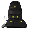 Black infrared heating massage mat physiotherapy cushion with AC power operation