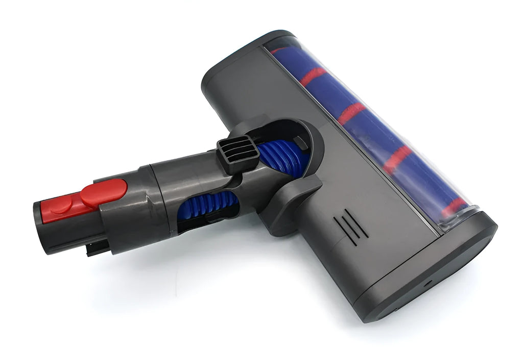 Dyson V7 V8 V10 V11 compatible electric floor brush head with soft velvet surface and rolling brush