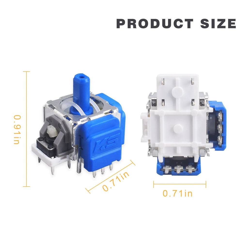 Hall effect electromagnetic joystick replacement module for PS5 PS4 Switch and Xbox game controllers