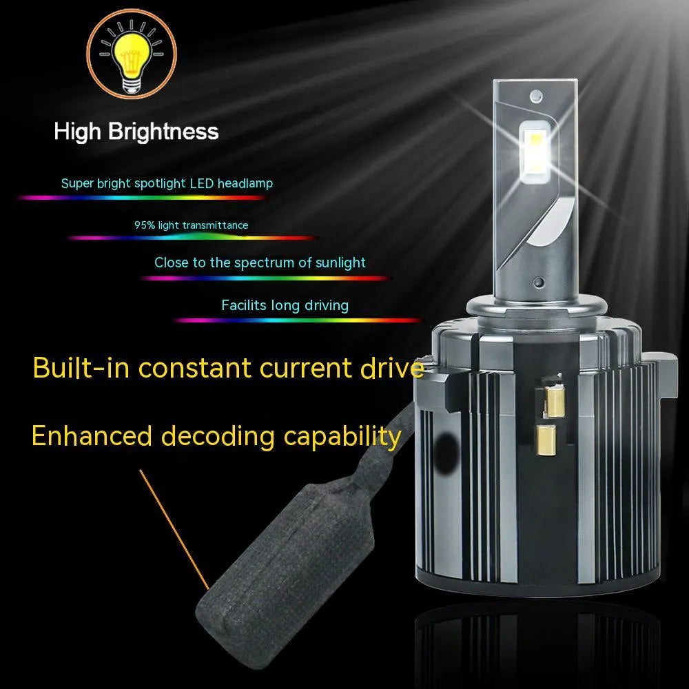 Golf 7 LED headlight replacement bulb with aviation aluminium alloy construction