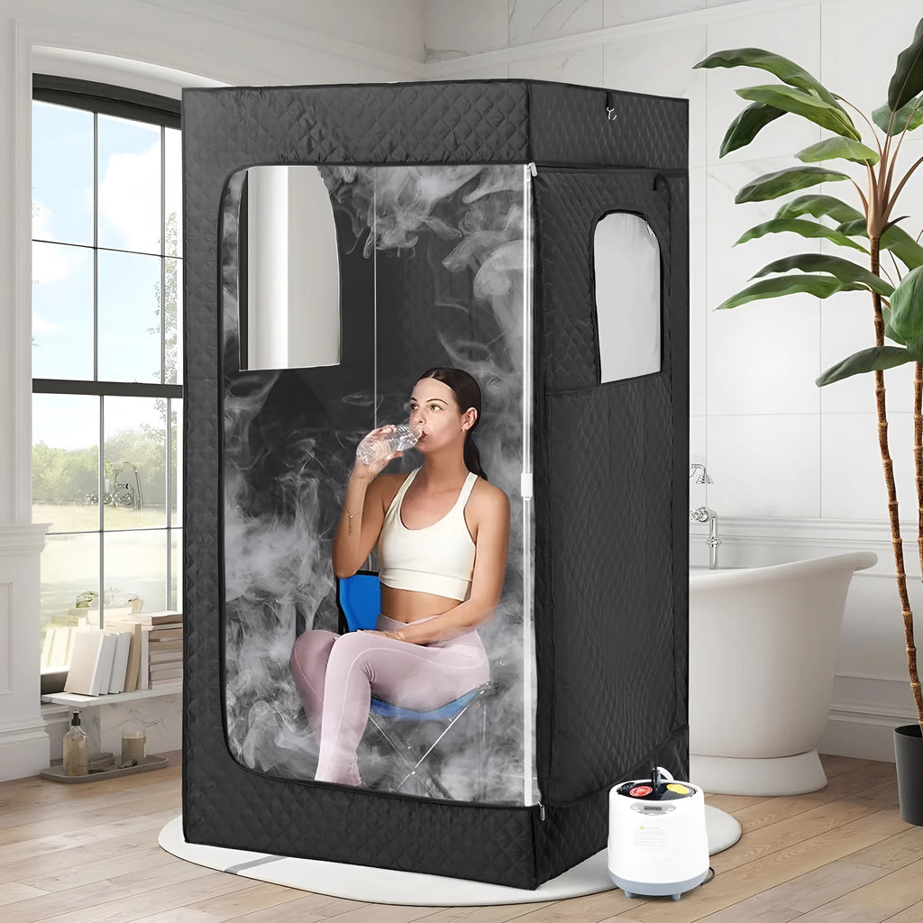 Removable mobile sauna room with stainless steel thickened bracket and 180x80x80cm dimensions