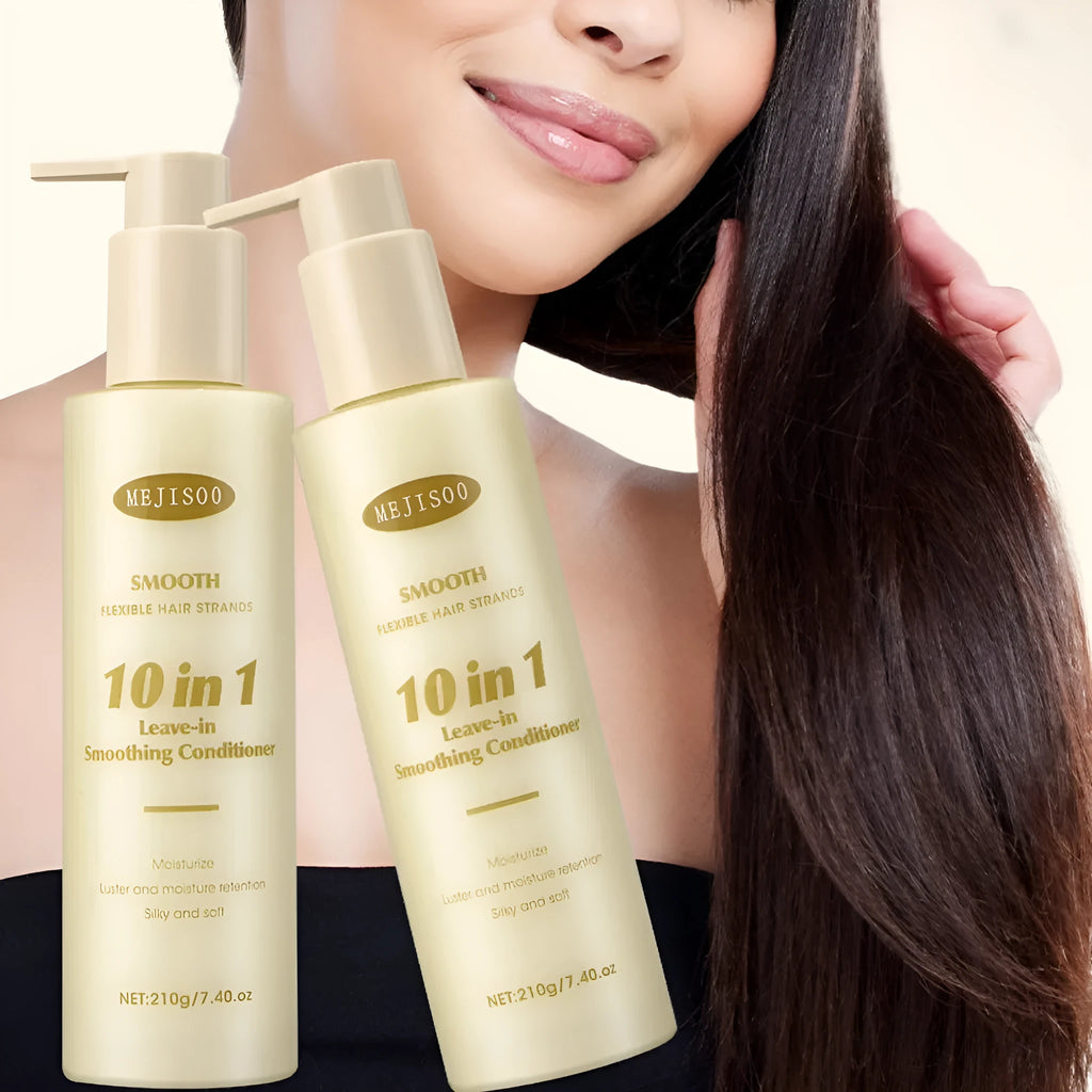 A 210g bottle of wash-free Soft 10-in-1 Hair Conditioner for ladies.