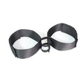Black knitted belt appliance strap for adult intimate accessories and harness systems