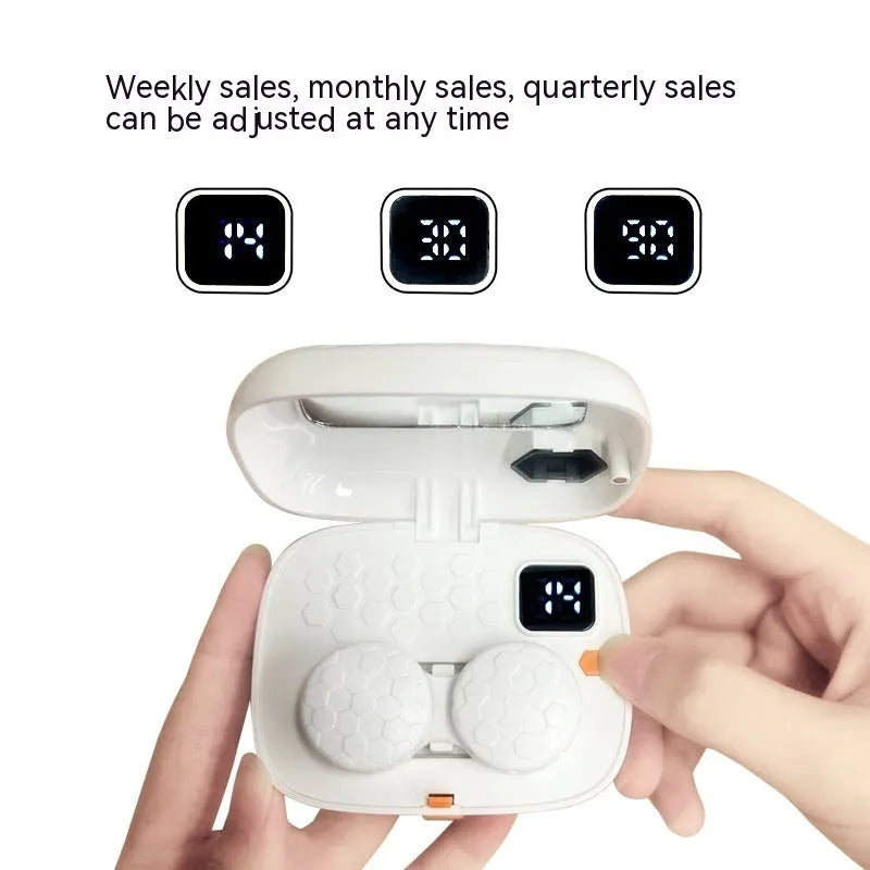 Automatic ultrasonic cleaning machine for invisible glasses in plastic 85x65x30mm design