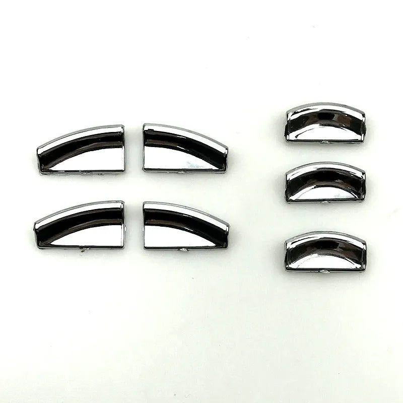 Black glitter decorative sticker for car window lift button customisation.