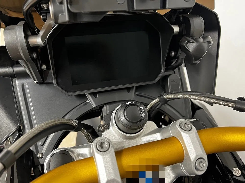 Black ABS plastic motorcycle cockpit fairing for BMW R1250GS and R1200GS LC models
